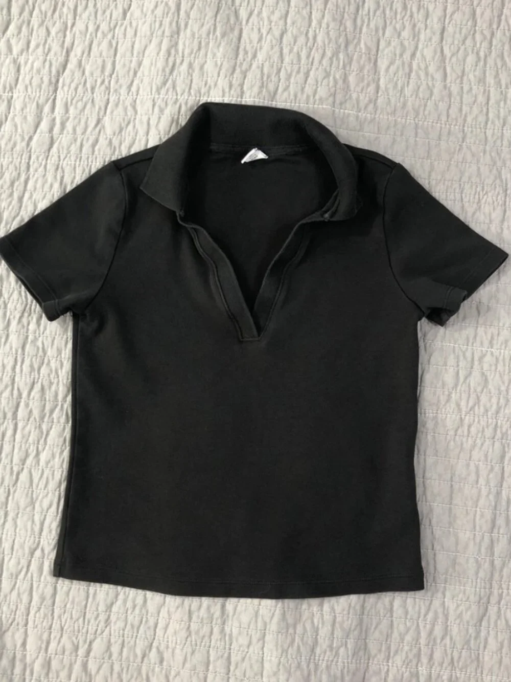 4/$15 Old Navy Polo Shirt Girl Small Black Classic Preppy School Casual